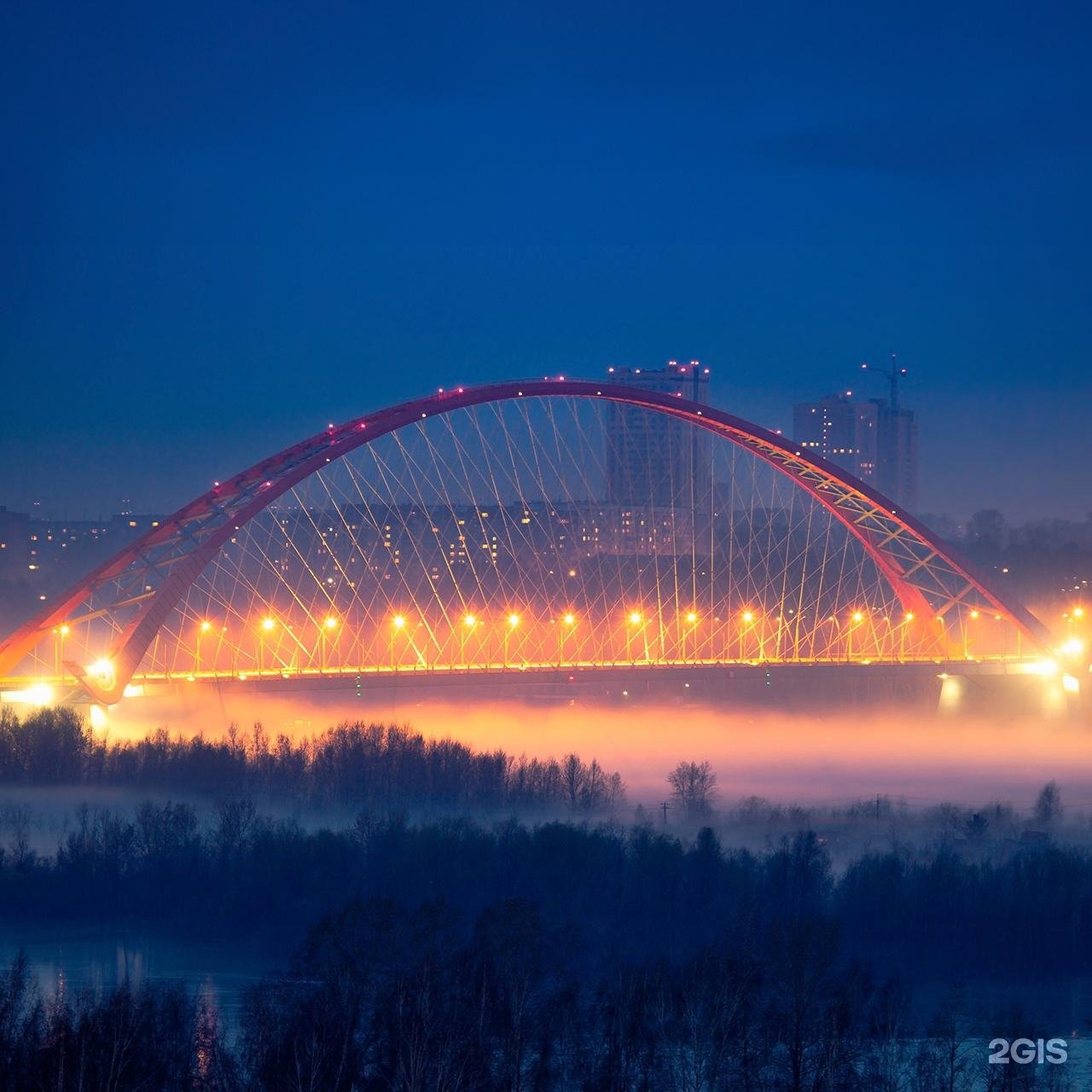 Бугринский мост вектор